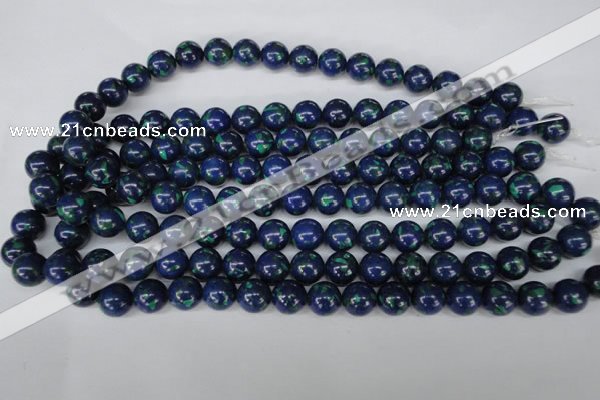 CLA403 15.5 inches 10mm round synthetic lapis lazuli beads