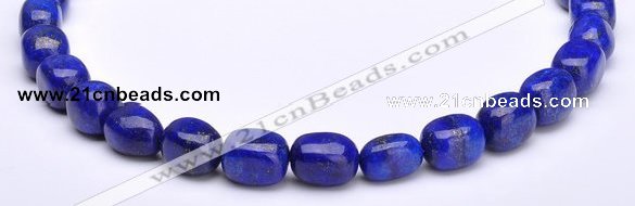 CLA42 10*10*15mm egg-shaped deep blue dyed lapis lazuli beads