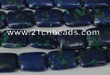 CLA427 15.5 inches 10*14mm rectangle synthetic lapis lazuli beads