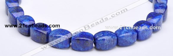 CLA43 9*9*18mm barrel deep blue dyed lapis lazuli beads