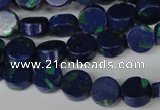 CLA442 15.5 inches 8mm coin synthetic lapis lazuli beads