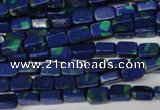 CLA451 15.5 inches 4*6mm rectangle synthetic lapis lazuli beads