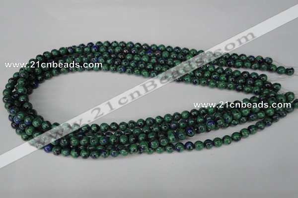 CLA479 15.5 inches 6mm round synthetic lapis lazuli beads