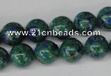 CLA482 15.5 inches 12mm round synthetic lapis lazuli beads