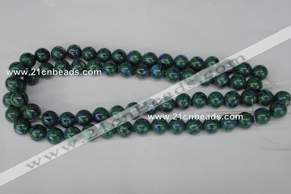 CLA482 15.5 inches 12mm round synthetic lapis lazuli beads