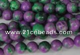 CLA490 15.5 inches 8mm round synthetic lapis lazuli beads