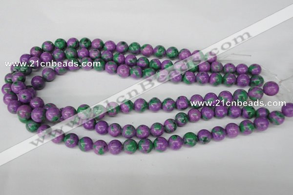 CLA491 15.5 inches 10mm round synthetic lapis lazuli beads