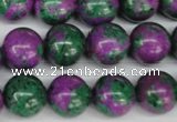 CLA493 15.5 inches 14mm round synthetic lapis lazuli beads