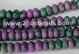 CLA498 15.5 inches 5*8mm rondelle synthetic lapis lazuli beads