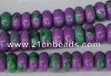 CLA499 15.5 inches 5*10mm rondelle synthetic lapis lazuli beads