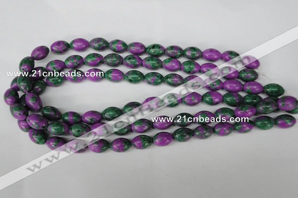 CLA503 15.5 inches 10*14mm rice synthetic lapis lazuli beads