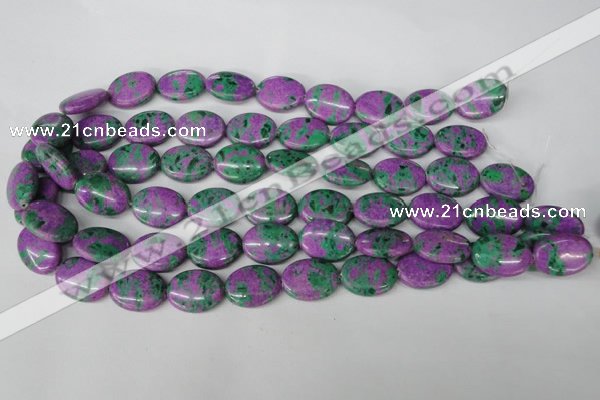 CLA515 15.5 inches 15*20mm oval synthetic lapis lazuli beads