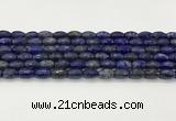 CLA540 15.5 inches 8*12mm faceted rice dyed lapis lazuli beads