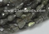 CLB08 16 inches 6*8mm faceted teardrop labradorite beads wholesale