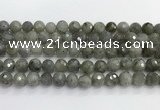 CLB1077 15.5 inches 10mm faceted round labradorite beads