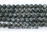 CLB1212 15.5 inches 8mm faceted round black labradorite gemstone beads