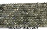 CLB1248 15 inches 4mm faceted round labradorite beads wholesale