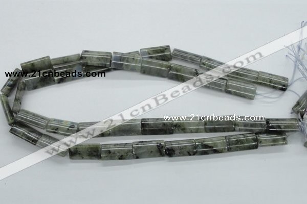 CLB125 15.5 inches 12*20mm flat column labradorite gemstone beads