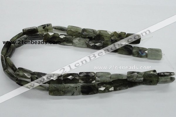 CLB126 15.5 inches 13*18mm faceted rectangle labradorite gemstone beads