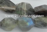 CLB128 15.5 inches labradorite nuggets faceted gemstone beads wholesale