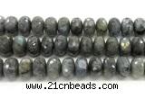 CLB1288 15.5 inches 12*20mm faceted rondelle labradorite beads