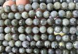 CLB1309 15 inches 8mm faceted round labradorite beads wholesale
