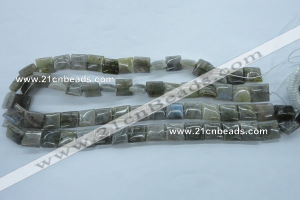 CLB132 15.5 inches 12*12mm square labradorite gemstone beads