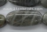 CLB136 15.5 inches 20*40mm oval labradorite gemstone beads