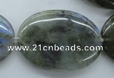 CLB137 15.5 inches 30*40mm oval labradorite gemstone beads