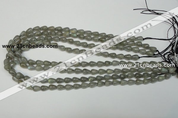 CLB152 15.5 inches 7*9mm teardrop labradorite gemstone beads