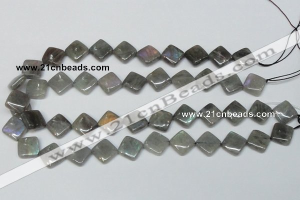 CLB153 15.5 inches 10*10mm diamond labradorite gemstone beads