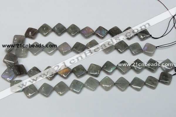 CLB154 15.5 inches 12*12mm diamond labradorite gemstone beads