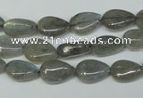 CLB156 15.5 inches 8*12mm flat teardrop labradorite gemstone beads