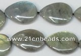 CLB159 15.5 inches 15*20mm flat teardrop labradorite gemstone beads