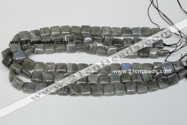 CLB162 15.5 inches 10*10mm square labradorite gemstone beads