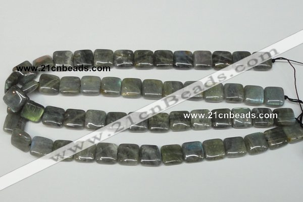 CLB164 15.5 inches 14*14mm square labradorite gemstone beads