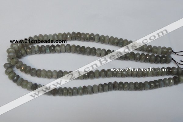 CLB179 15.5 inches 5*8mm faceted rondelle labradorite beads