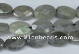 CLB187 15.5 inches 10*14mm faceted oval labradorite beads