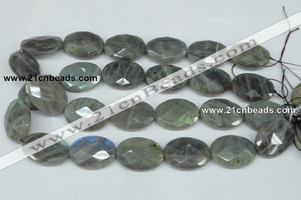 CLB189 15.5 inches 22*30mm faceted oval labradorite beads