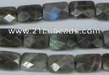 CLB196 15.5 inches 10*14mm faceted rectangle labradorite beads