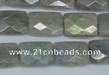 CLB197 15.5 inches 13*18mm faceted rectangle labradorite beads