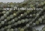 CLB20 15.5 inches 4mm faceted round labradorite gemstone beads