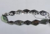 CLB220 15.5 inches 18*25mm - 25*35mm freeform labradorite beads