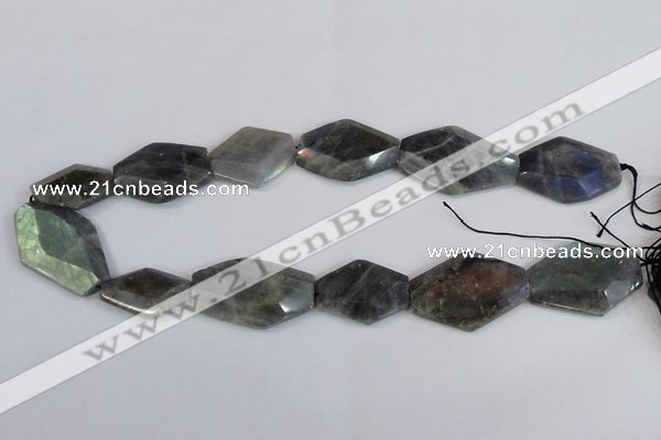 CLB220 15.5 inches 18*25mm - 25*35mm freeform labradorite beads