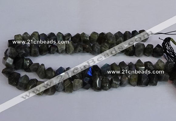 CLB232 15.5 inches 10*14mm - 13*18mm faceted nuggets labradorite beads