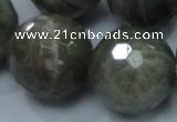 CLB26 15.5 inches 18mm faceted round labradorite gemstone beads