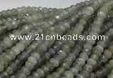 CLB27 15.5 inches 3*4mm faceted rondelle labradorite gemstone beads