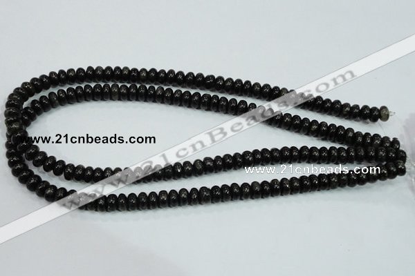 CLB300 15.5 inches 3*6mm rondelle black labradorite gemstone beads