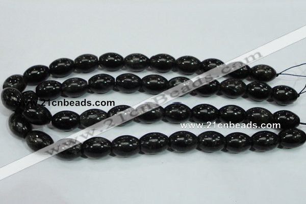 CLB304 15.5 inches 13*18mm rice black labradorite gemstone beads