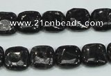 CLB306 15.5 inches 12*12mm square black labradorite gemstone beads